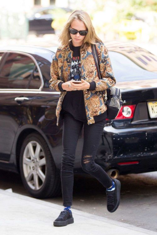 Cara Delevingne was spotted out and about in New York City 4