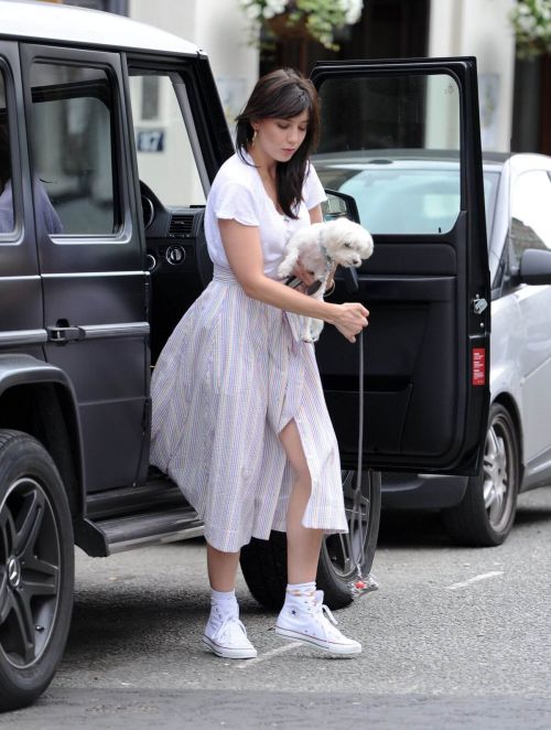 Daisy Lowe at Out For a Walk With Her Dog in Primrose Hill in London 6