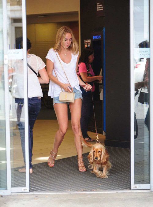 Kimberley Garner Out with Her Dog in London 7
