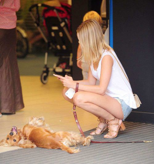 Kimberley Garner Out with Her Dog in London 8