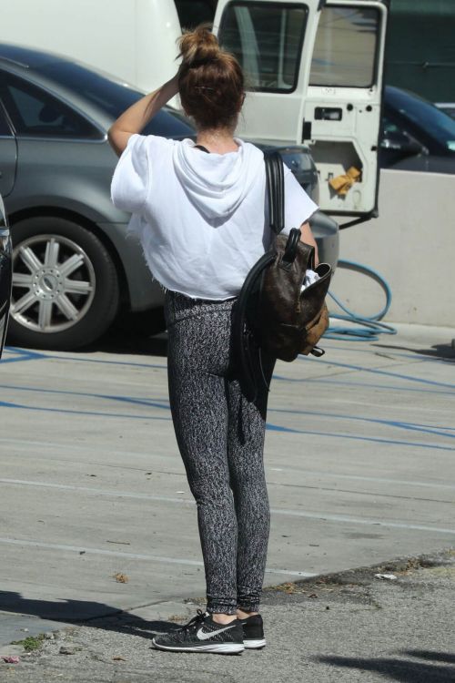 Ashley Tisdale Stills Leaves a Gym in West Hollywood 6