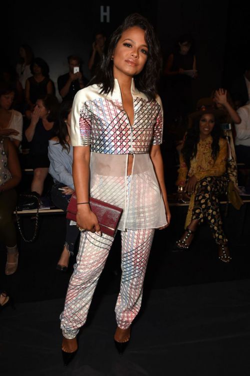 Christina Milian at Bibhu Mohapatra Fashion Show at NYFW 2