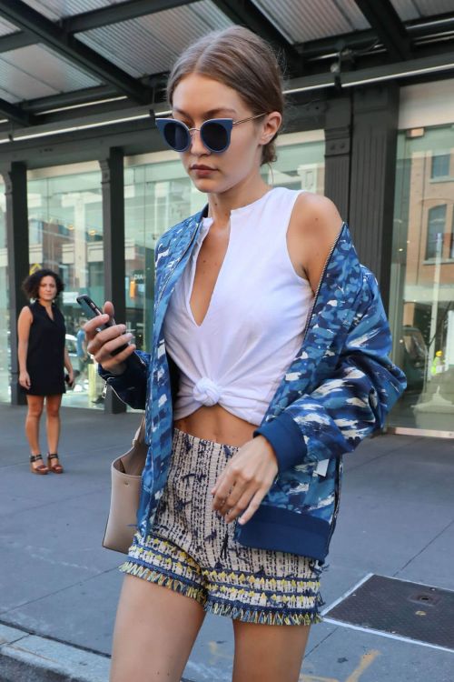 Gigi Hadid in Shorts Out and About in New York Photos 24