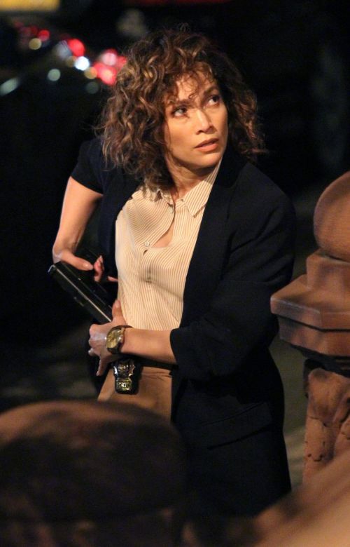 Jennifer Lopez on the Set of Shades of Blue in New York 2