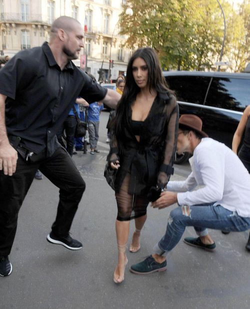 Kim Kardashian Stills Gets Kissed by Vitalii Sediuk in Paris 13