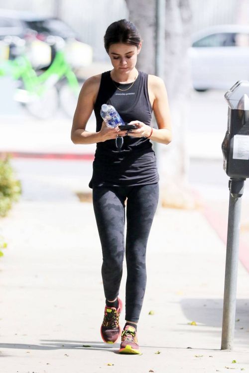 Lucy Hale Stills Arrives at a Gym in Los Angeles 8