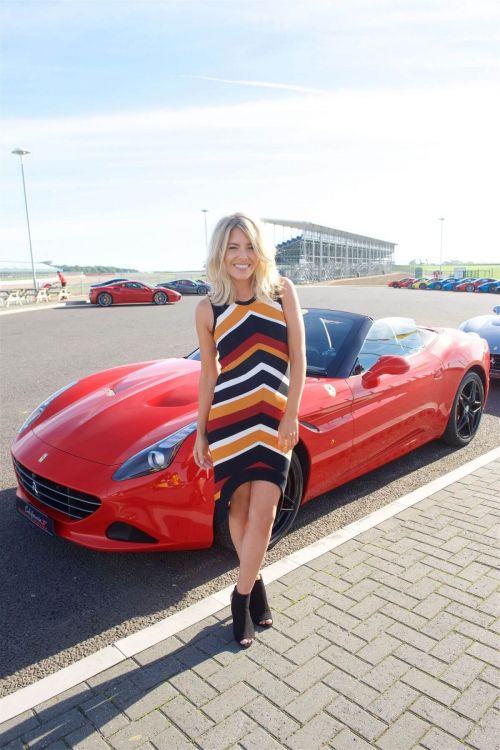 Mollie King at Ferrari California T Experience Day at Silverstone Stowe Circuit 1