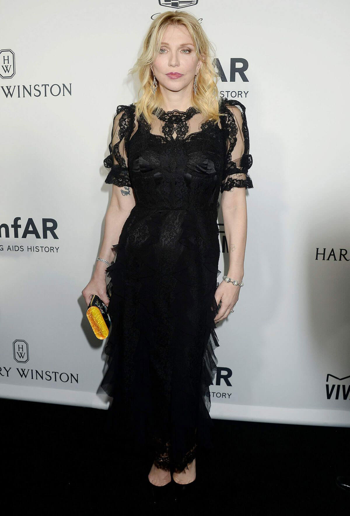 Courtney Love Stills at 2016 amfar Inspiration Gala at Milk Studios in Los Angeles