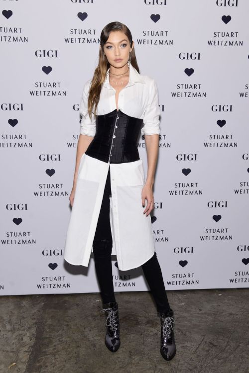 Gigi Hadid Stills at Stuart Weitzman's Launch Of The Gigi Boot