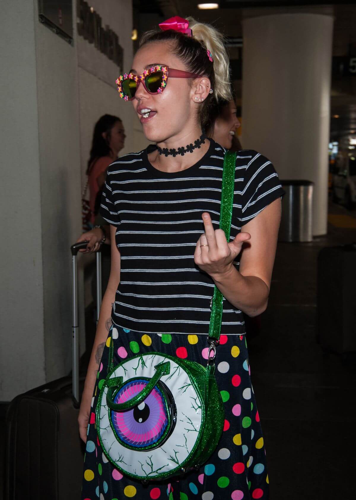 Miley Cyrus Stills LAX Airport in Los Angeles