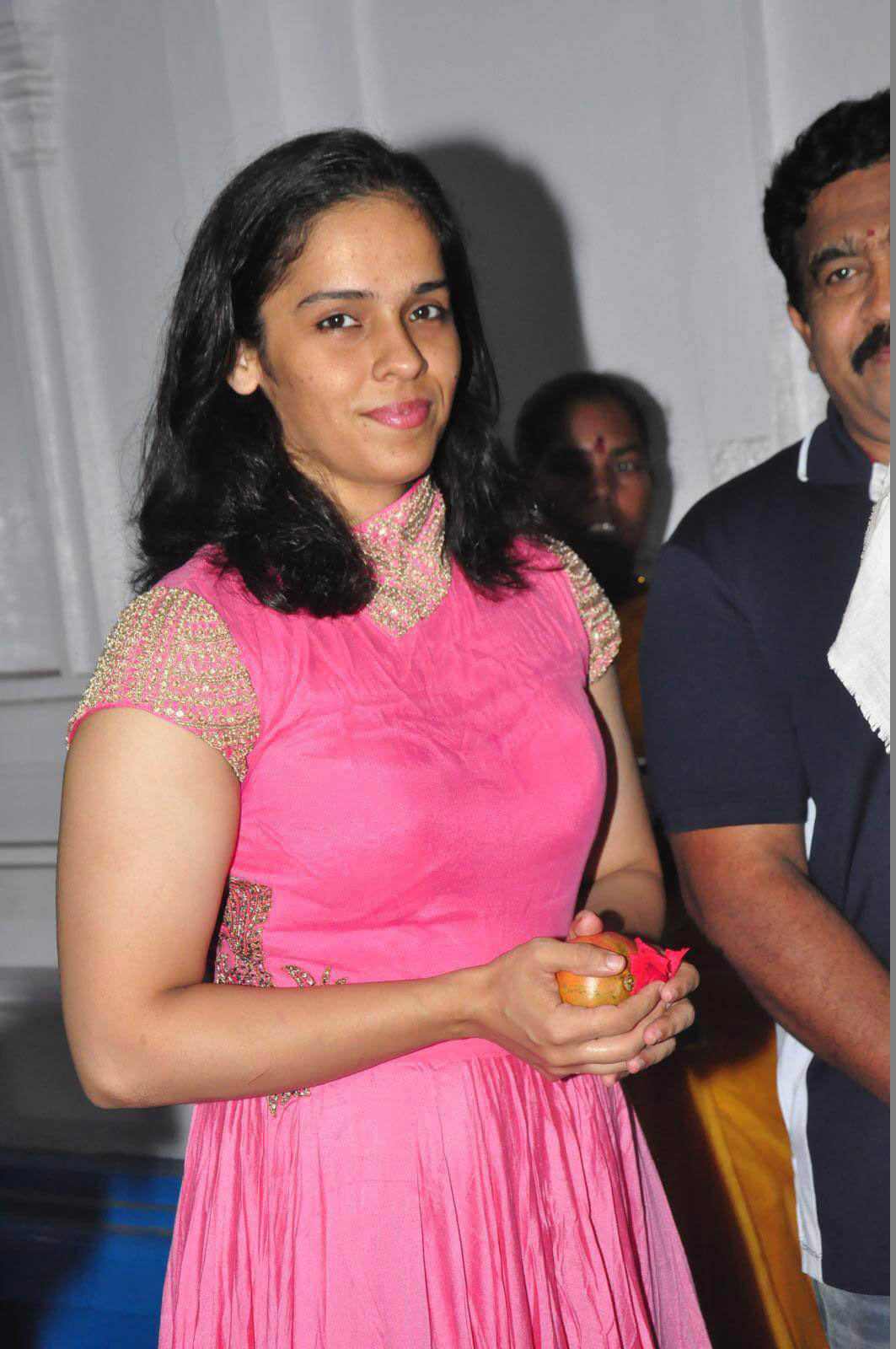 Saina Nehwal at Film Nagar Temple Images