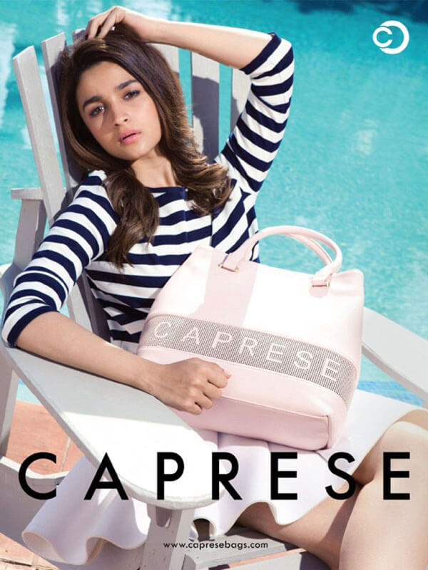 Alia Bhatt Photoshoot for Caprese Bags Spring Summer 2015