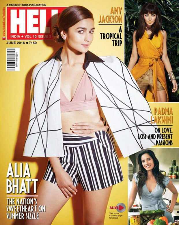 Alia Bhatt Stills Photoshoot For Hello Magazine June 2016