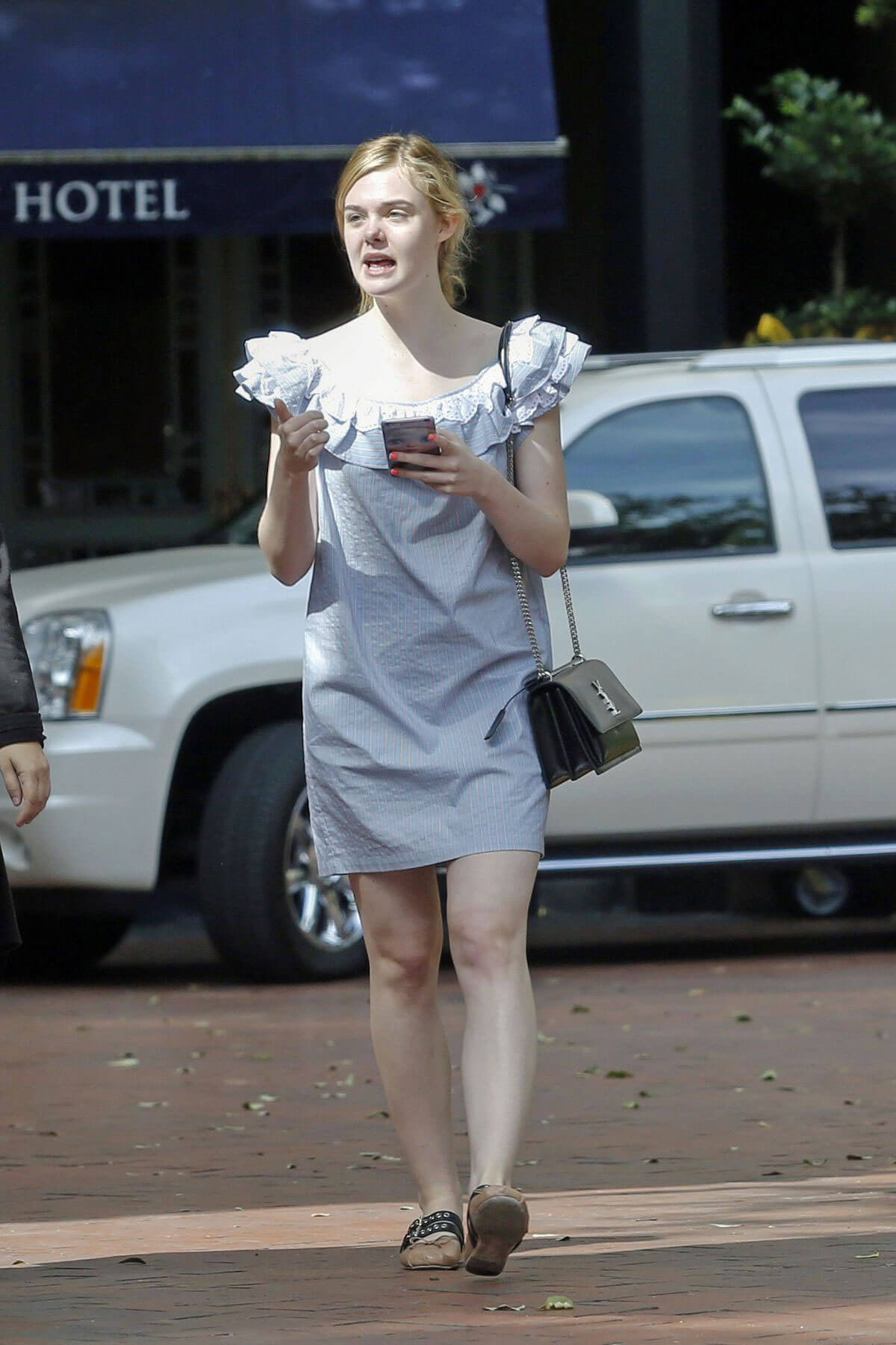 Elle Fanning Out and About in New Orleans Stills Images