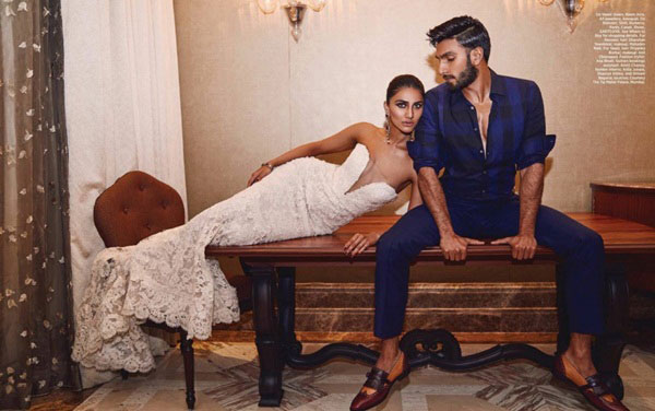 Ranveer Singh and Vaani Kapoor Photoshoot for Harper Bazaar 2016 Stills Images