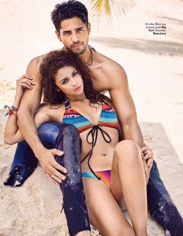 Sidharth Malhotra and Alia Bhatt Hot Photoshoot for Vogue Magazine, March 2016