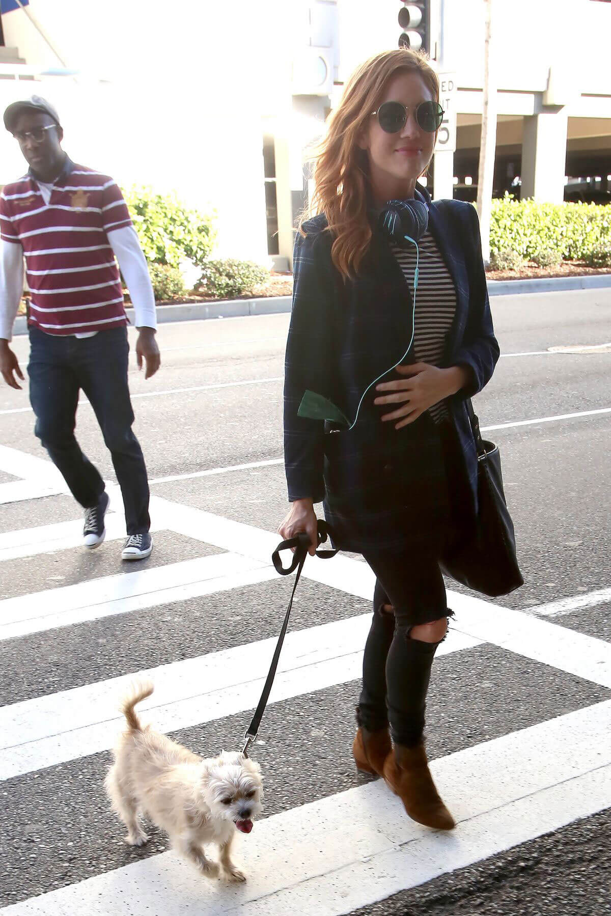 Brittany Snow Stills at Los Angeles International Airport