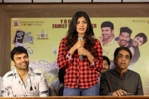 Hebah Patel Nanna Nenu Na Boyfriends Movie Success Meet Photos 8