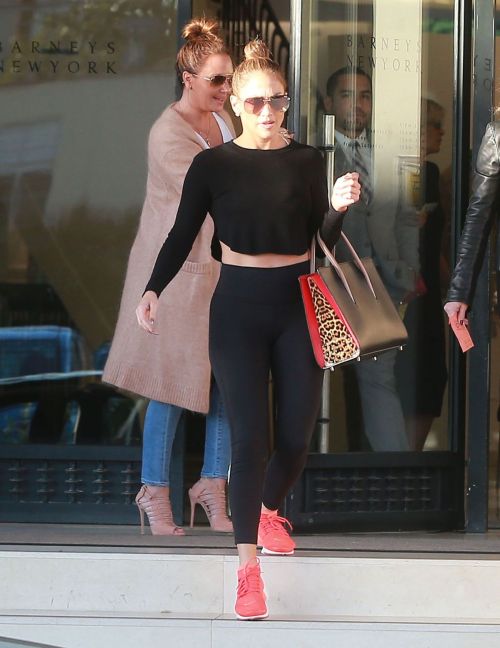 Jennifer Lopez and Leah Remini Shopping at Barneys New York Beverly Hills 10