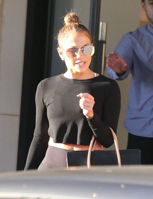 Jennifer Lopez in Tights Out Shopping in Beverly Hills 4