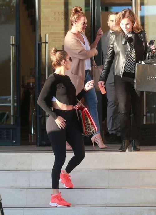 Jennifer Lopez in Tights Out Shopping in Beverly Hills 5