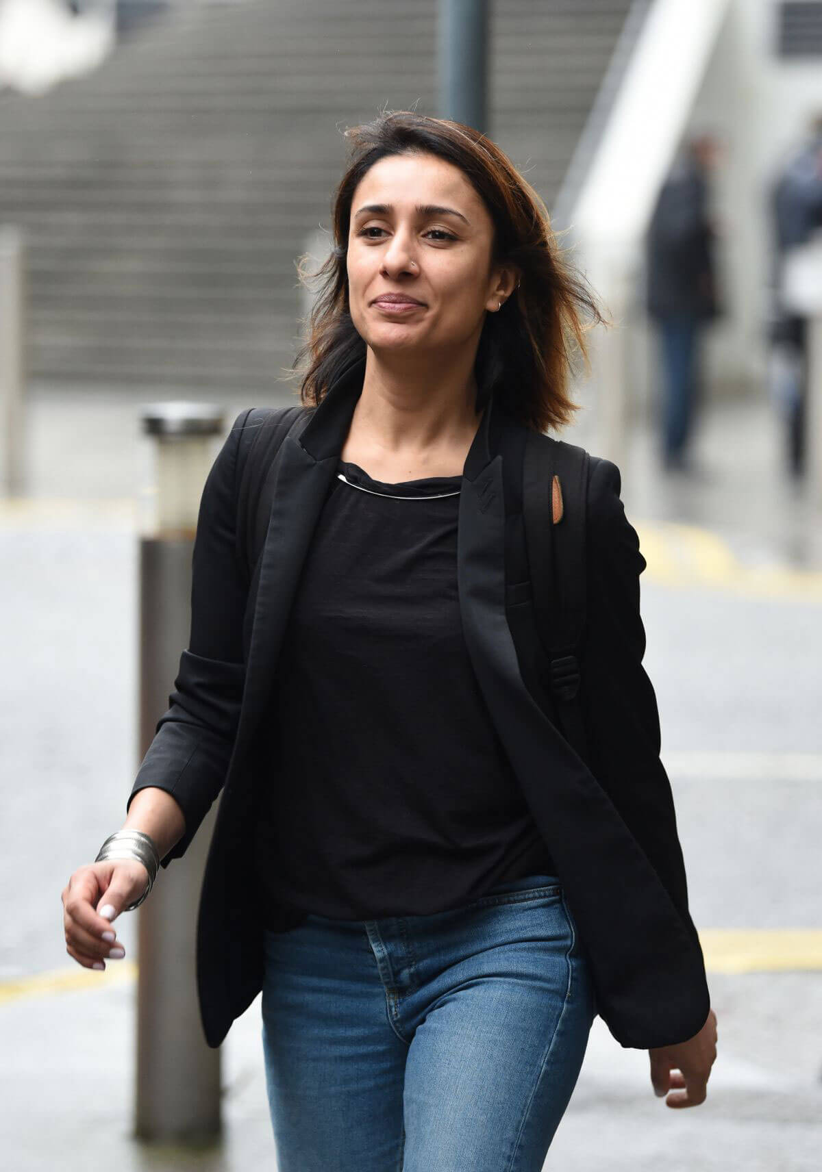 Anita Rani Leaves Her Hotel in Birmingham