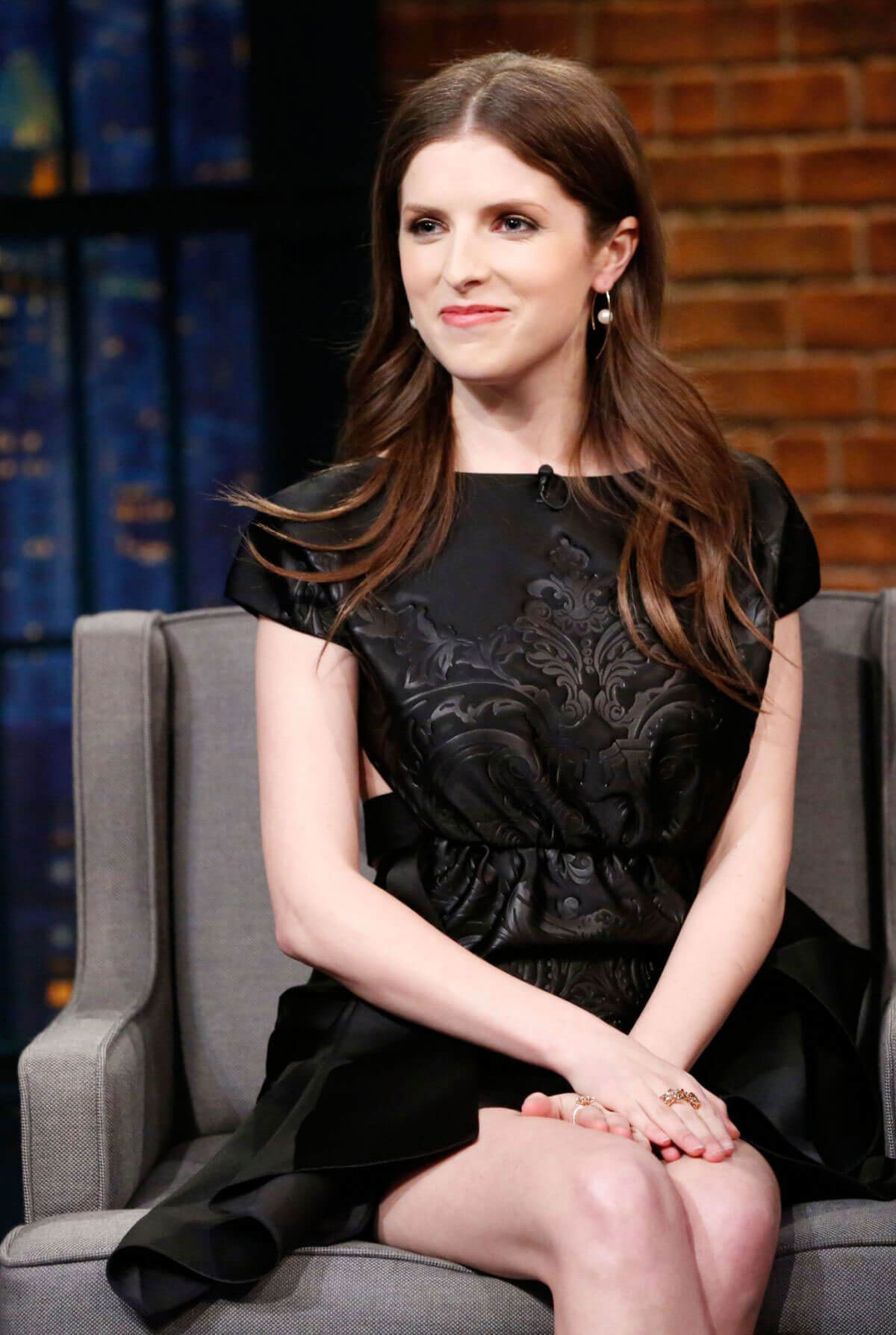 Anna Kendrick Stills at Late Night with Seth Meyers