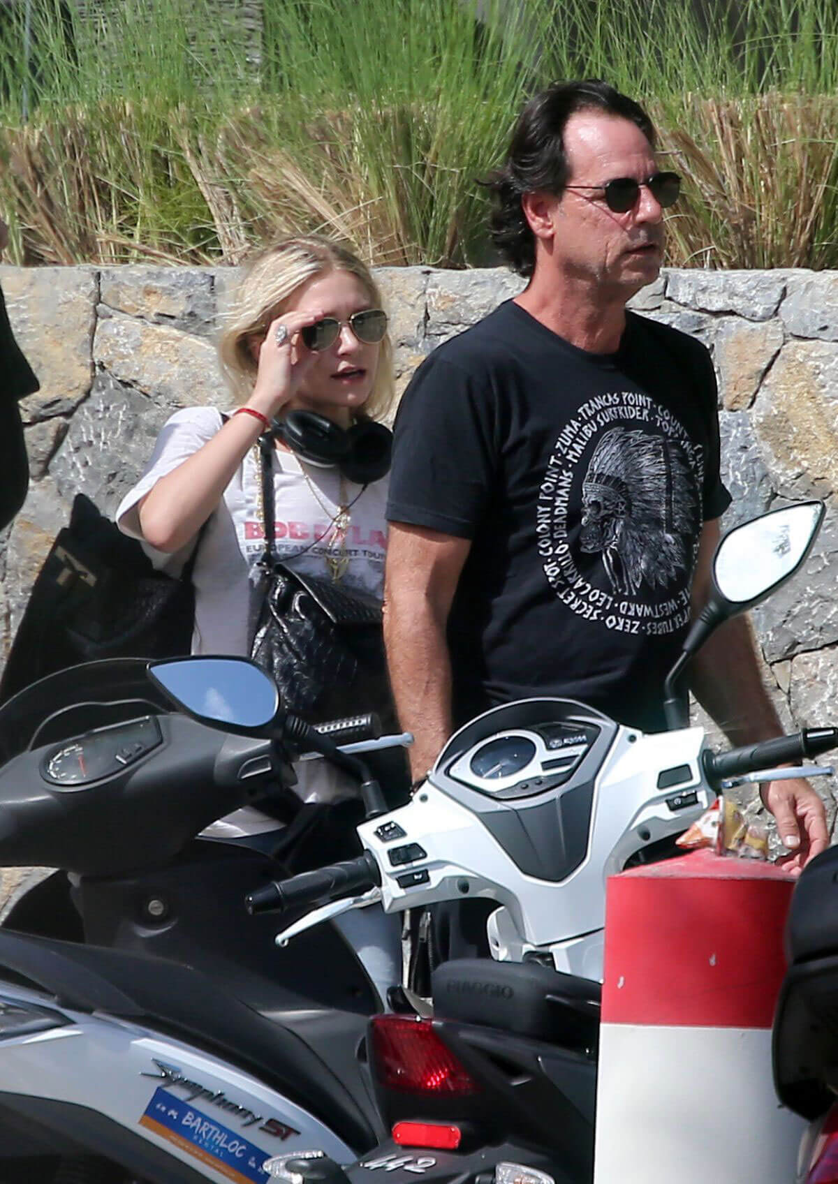 Ashley Olsen Picked by Her Boyfriend at Airport in St. Barths