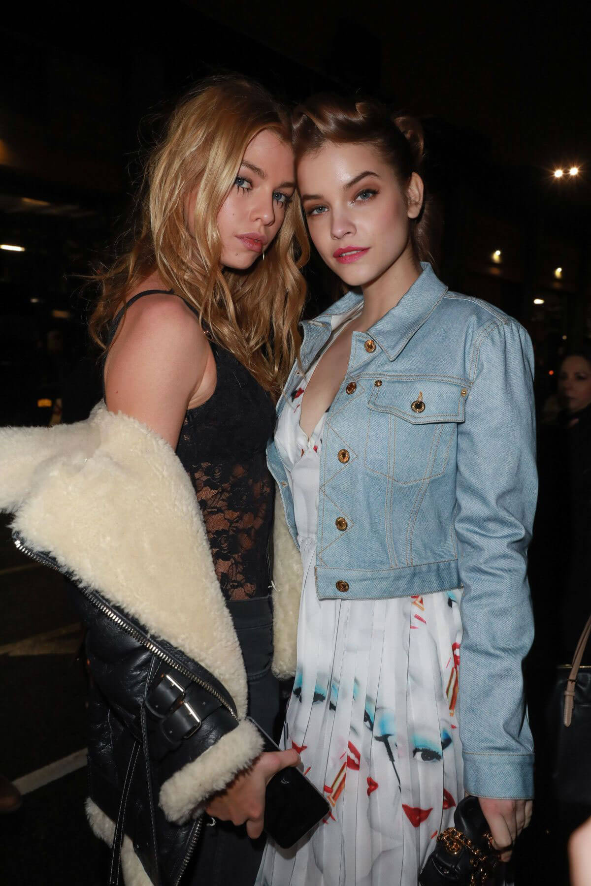 Barbara Palvin and Stella Maxwell Arrives at Jeremy Scott Fashion Show