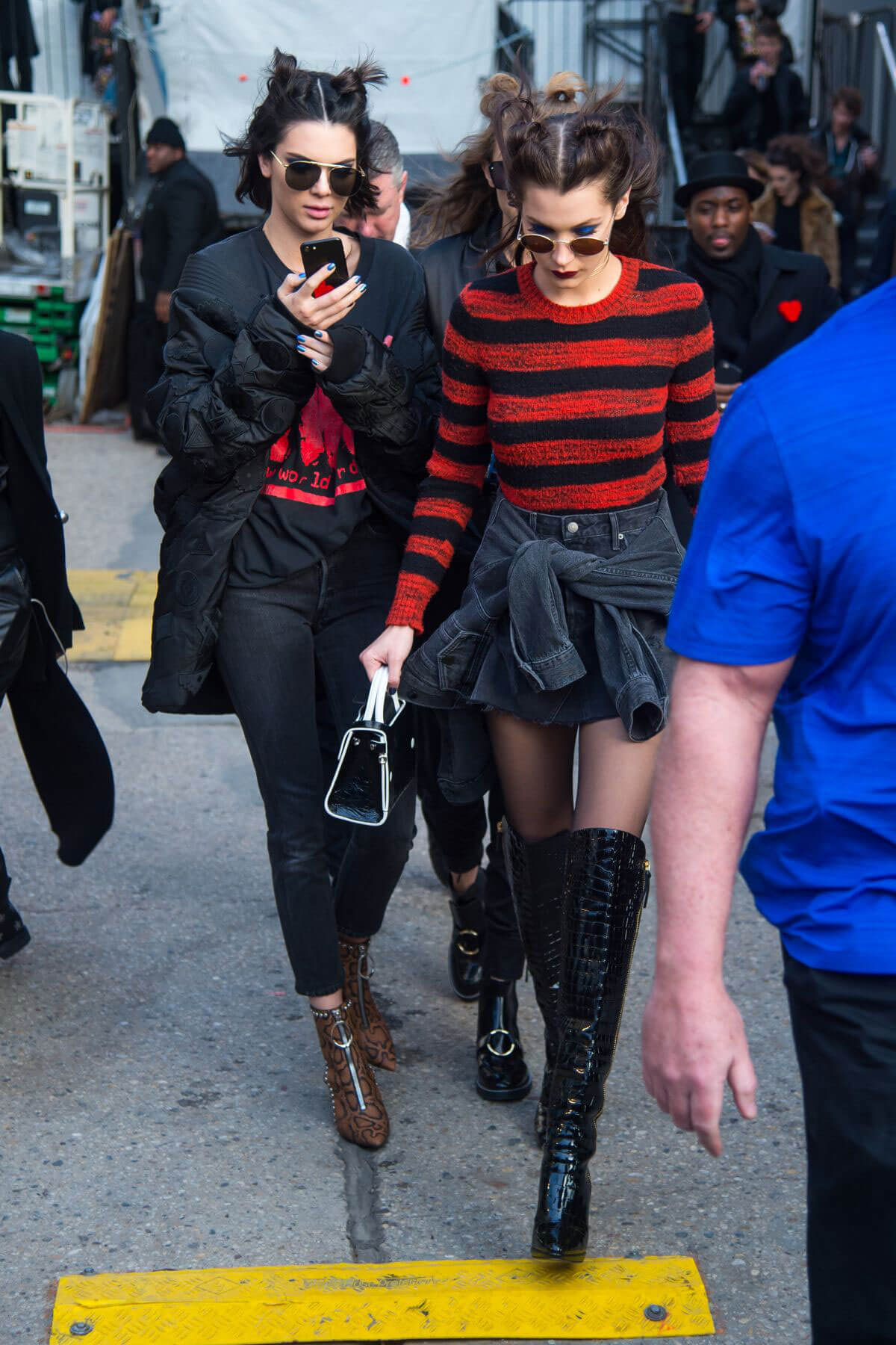 Bella Hadid and Kendall Jenner Stills at a McDonalds in New York