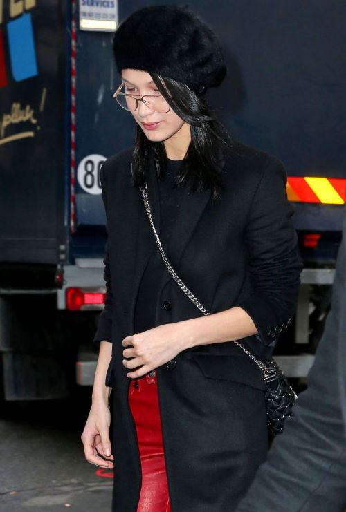 Bella Hadid Stills at Lanvin Offices in Paris 4