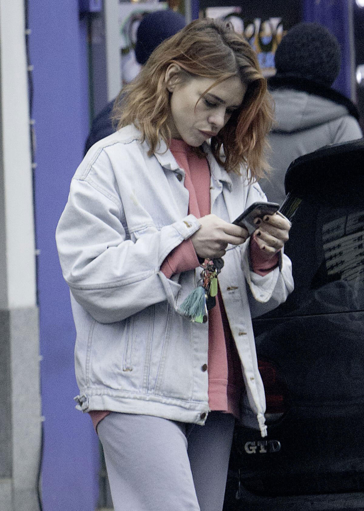 Billie Piper Stills Out and About in London