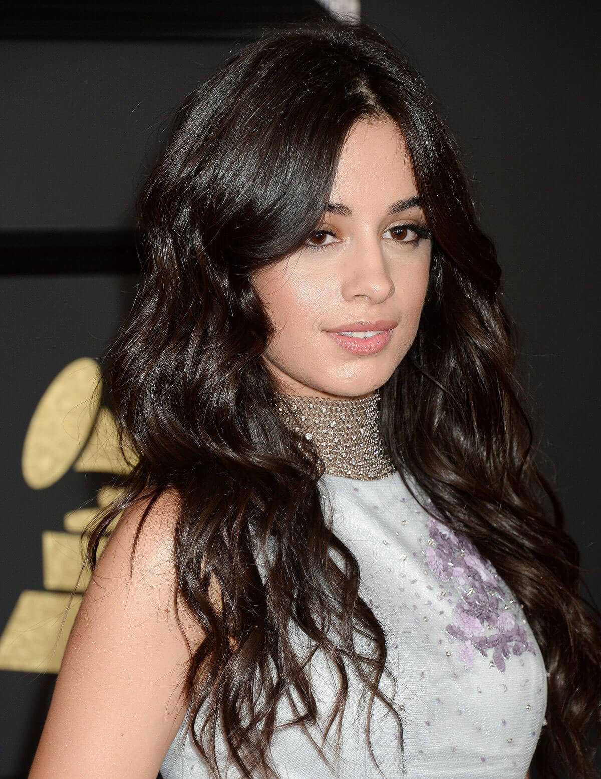 Camila Cabello arrives for the 59th annual Grammy Awards in Los Angeles