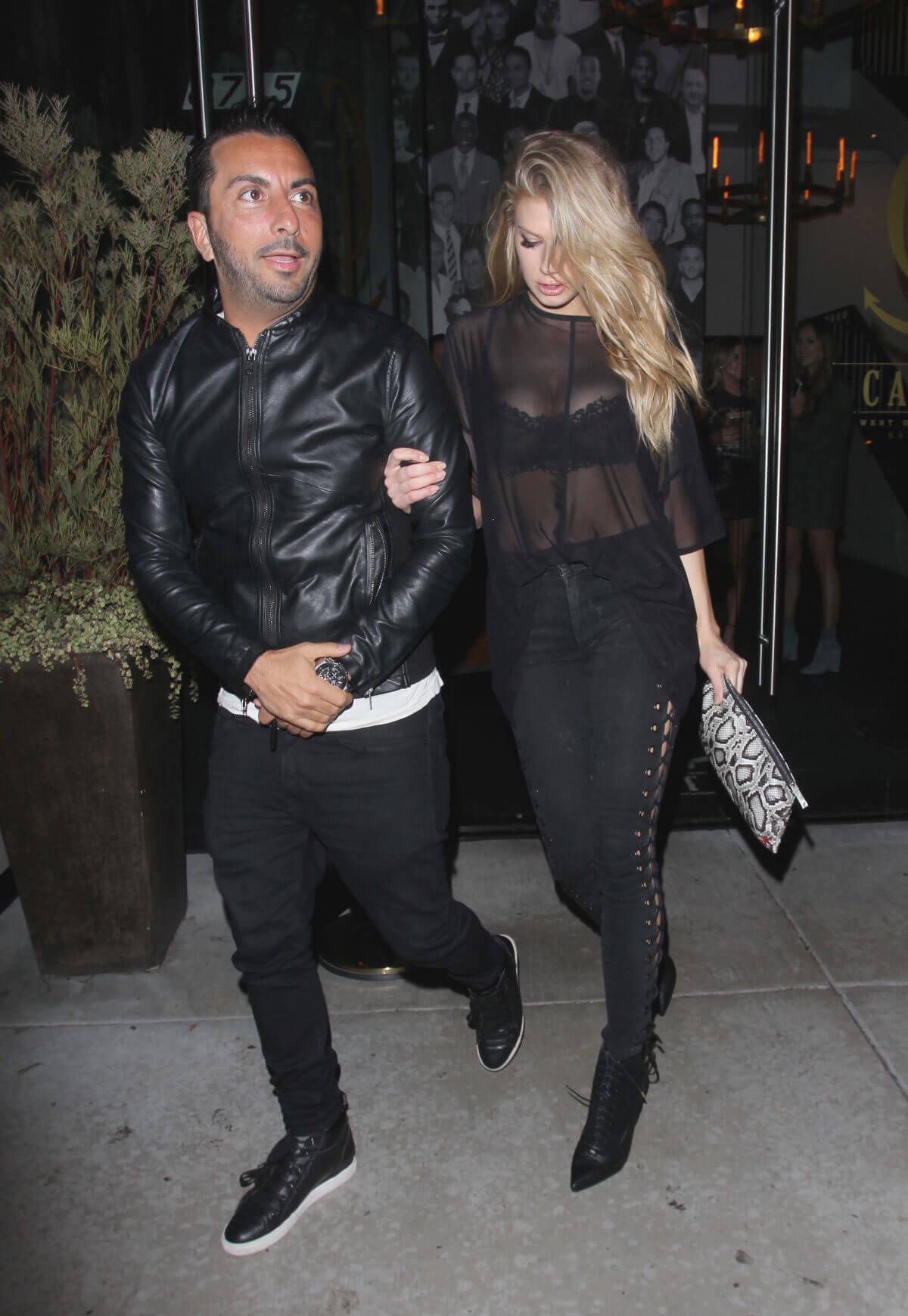 Charlotte McKinney Leaves Catch LA in West HOllywood