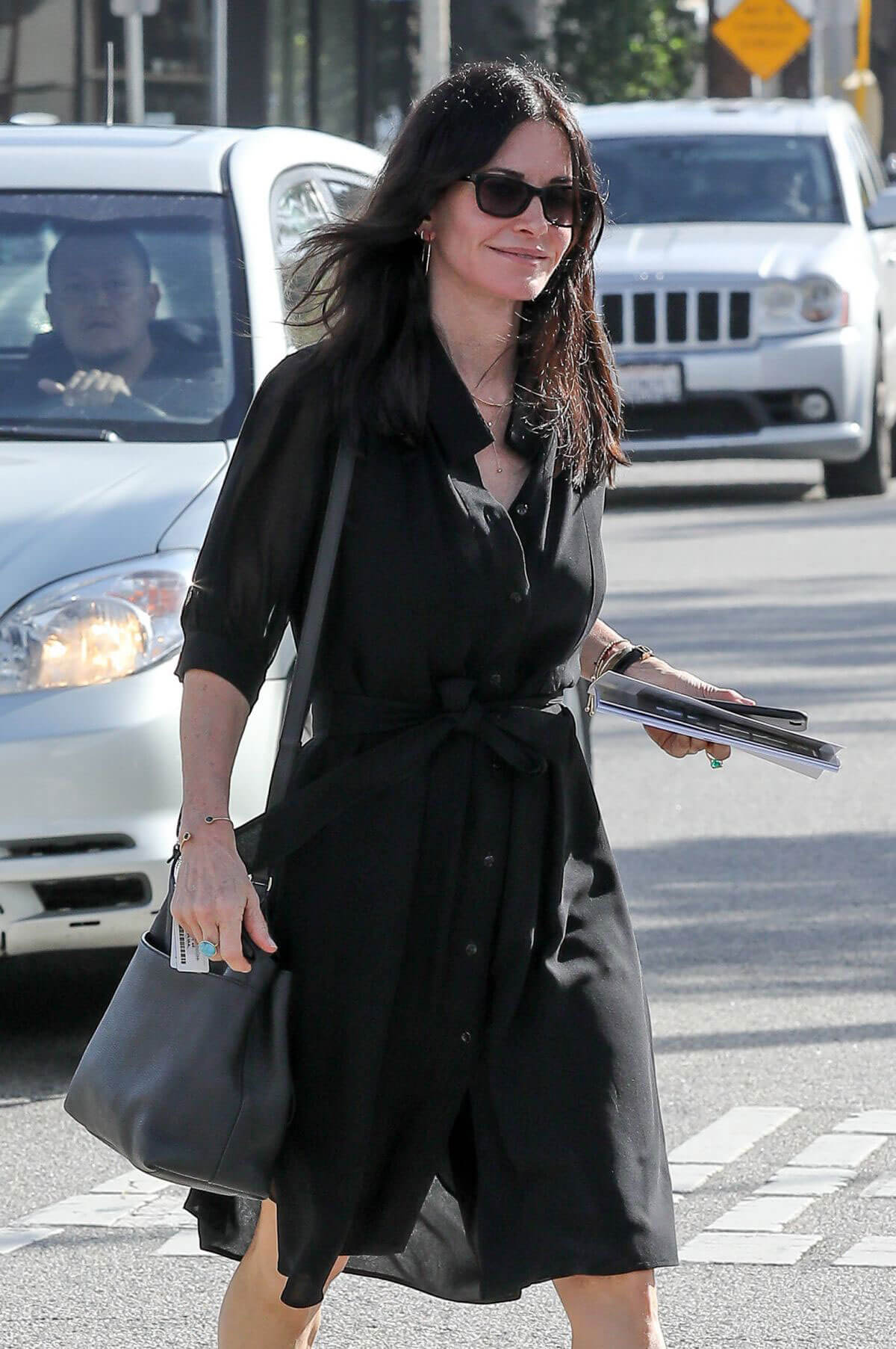 Courteney Cox Leaves Andy Lecompte Salon in West Hollywood