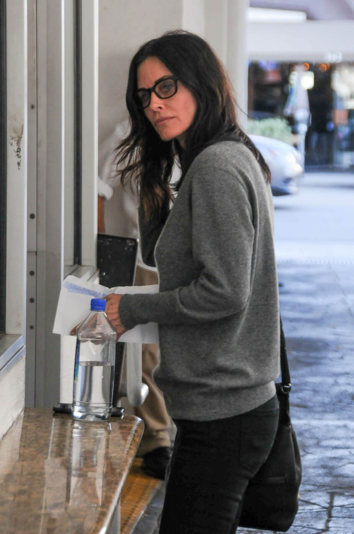 Courteney Cox Stills Out for Lunch at E Baldi in Beverly Hills