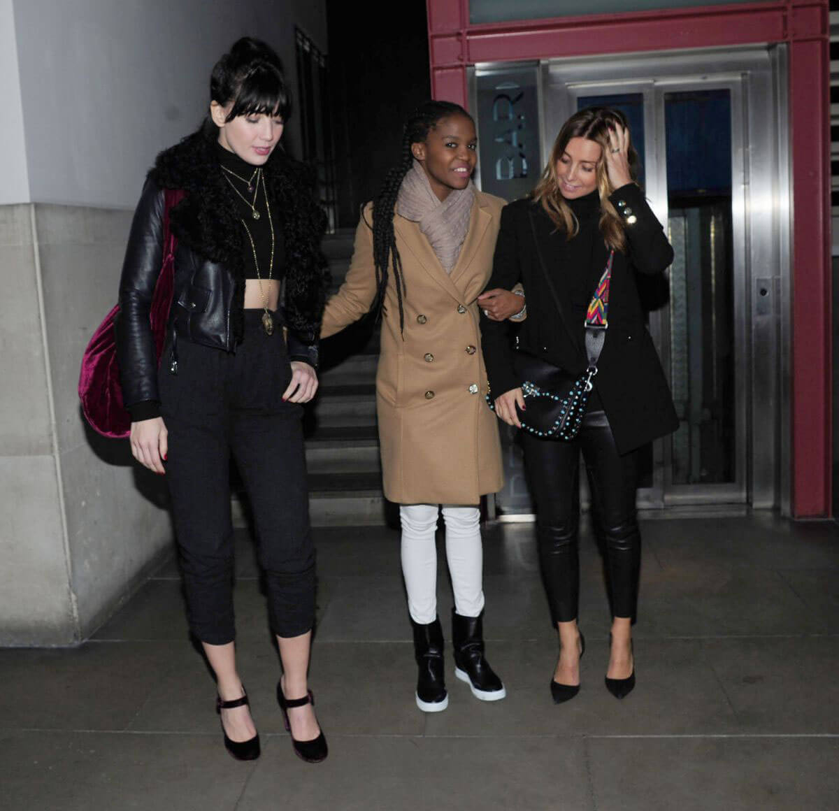 Daisy Lowe, Otlile Mabuse and Louise Redknapp Stills Night Out in London