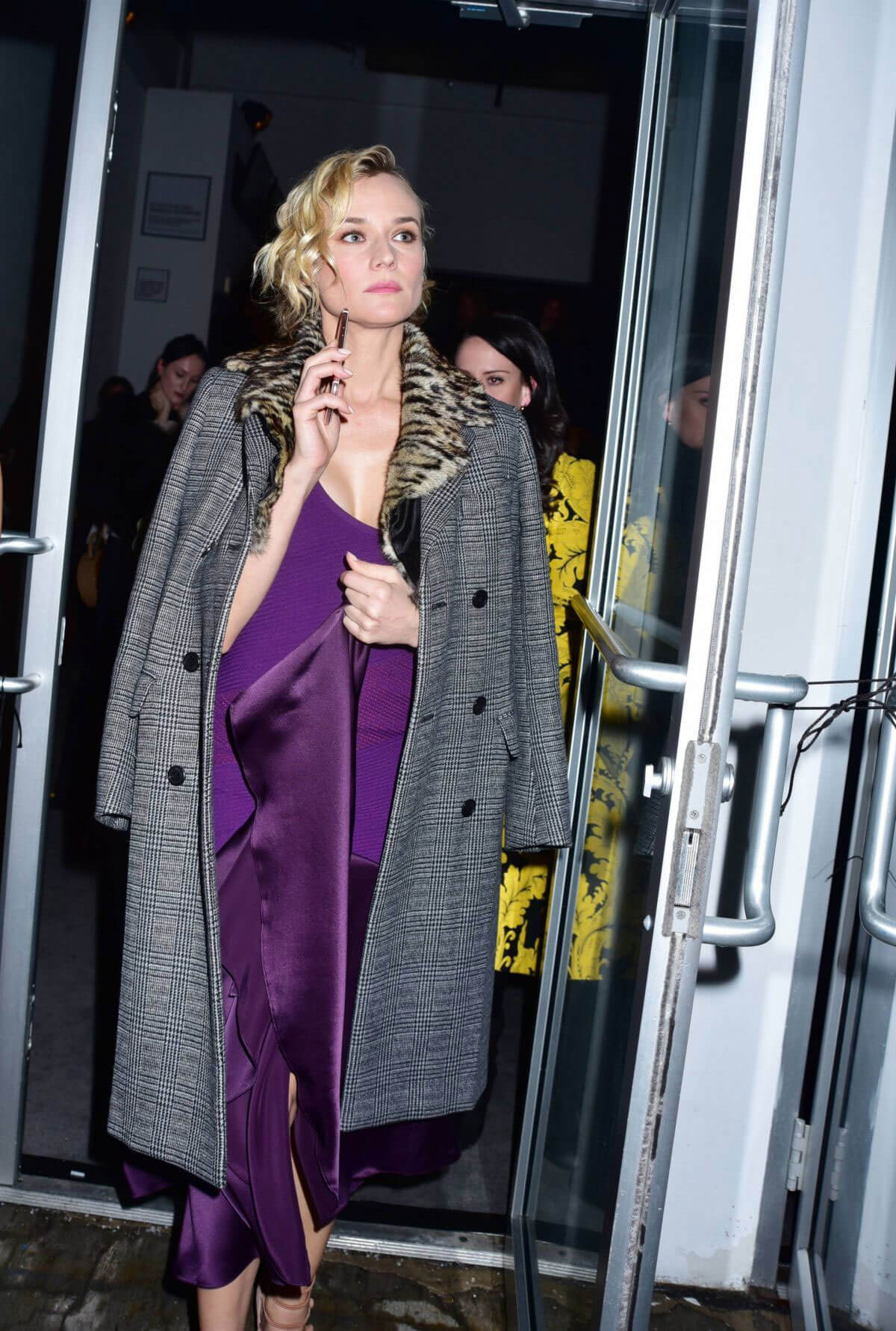 Diane Kruger Arrives at Prabal Gurung Fashion Show at New York Fashion Week