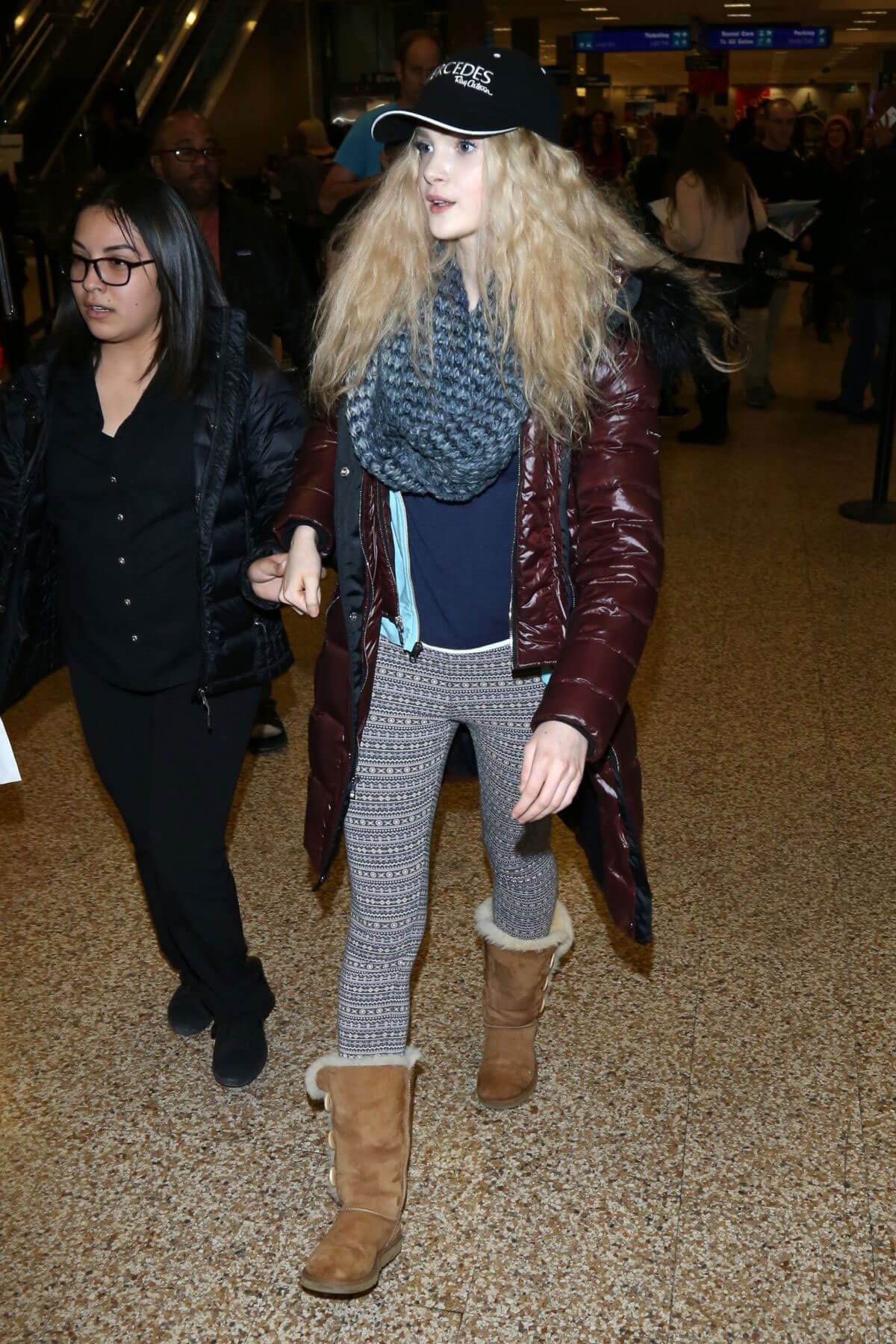 Elena Kampouris Arrives in Salt Lake City