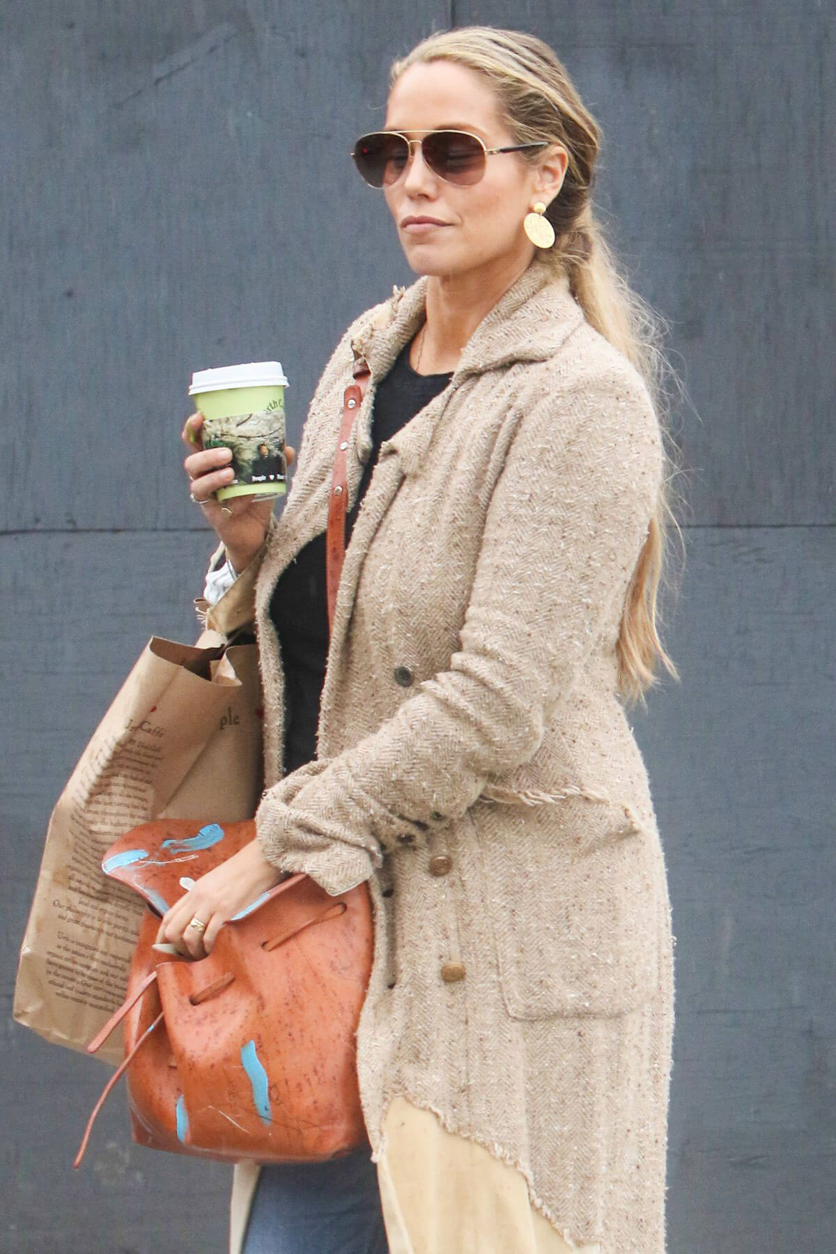 Elizabeth Berkley Out for Coffee in West Hollywood