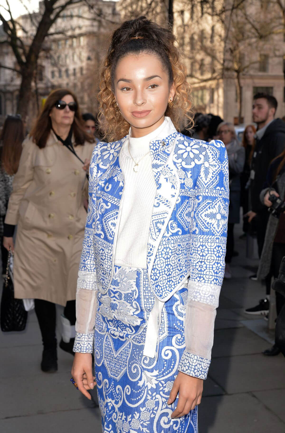 Ella Eyre Stills at Bora Aksu Fashion Show at London Fashion Week