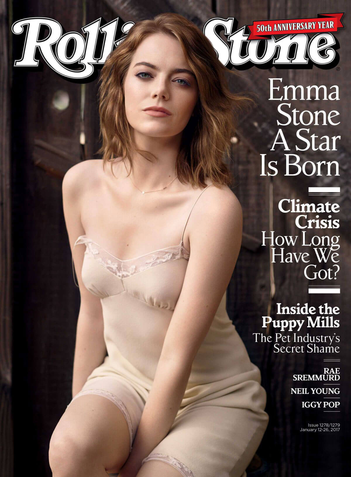 Emma Stone Stills in Rolling Stone Magazine, January 2017