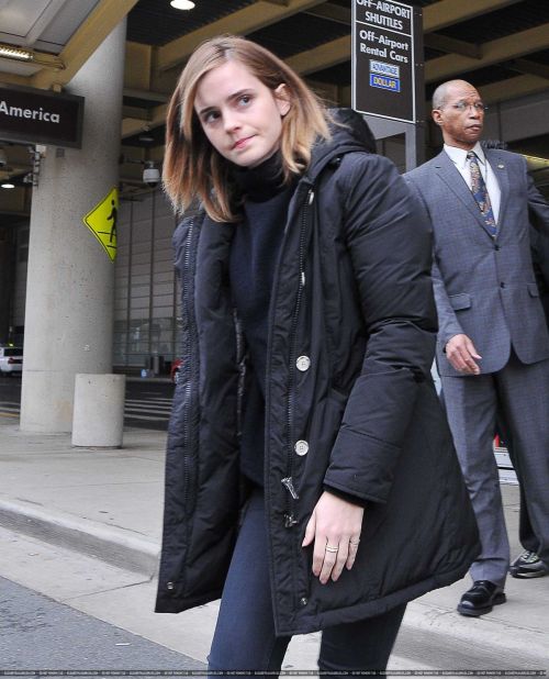 Emma Watson Arrives in Washington 1