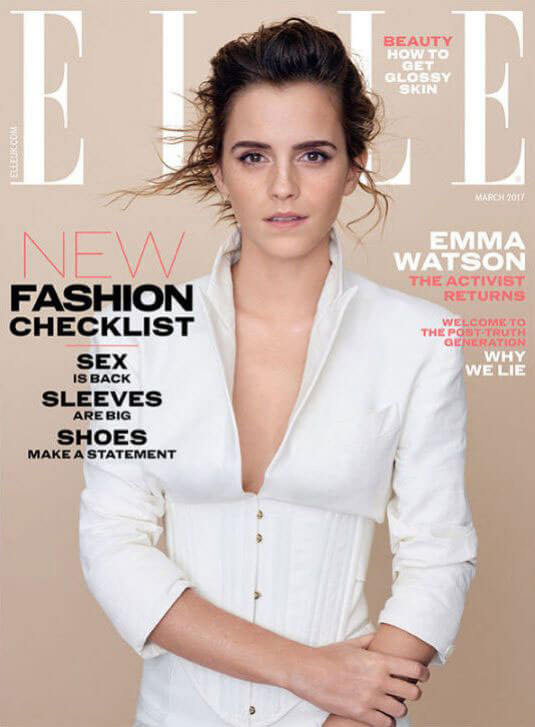 Emma Watson in Elle Magazine, UK March 2017