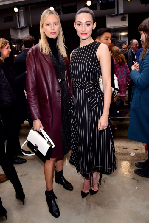 Emmy Rossum at Carolina Herrera Fashion Show in New York 5