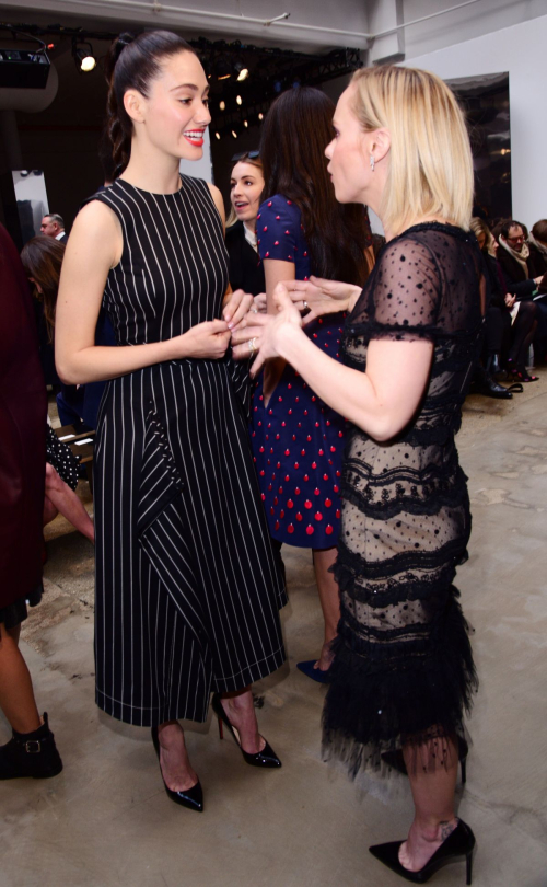 Emmy Rossum at Carolina Herrera Fashion Show in New York 7