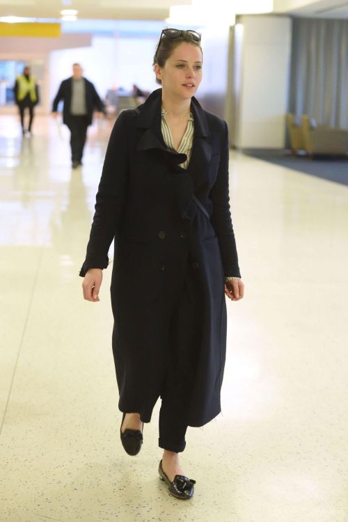 Felicity Jones Stills at JFK Airport in New York 2