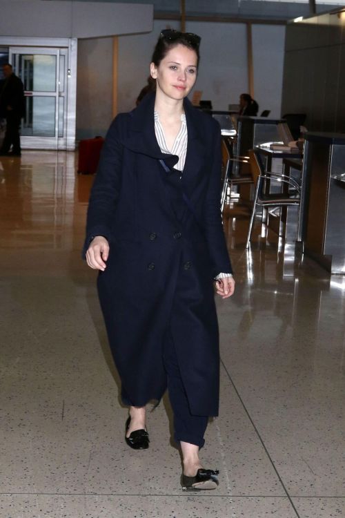 Felicity Jones Stills at JFK Airport in New York 6