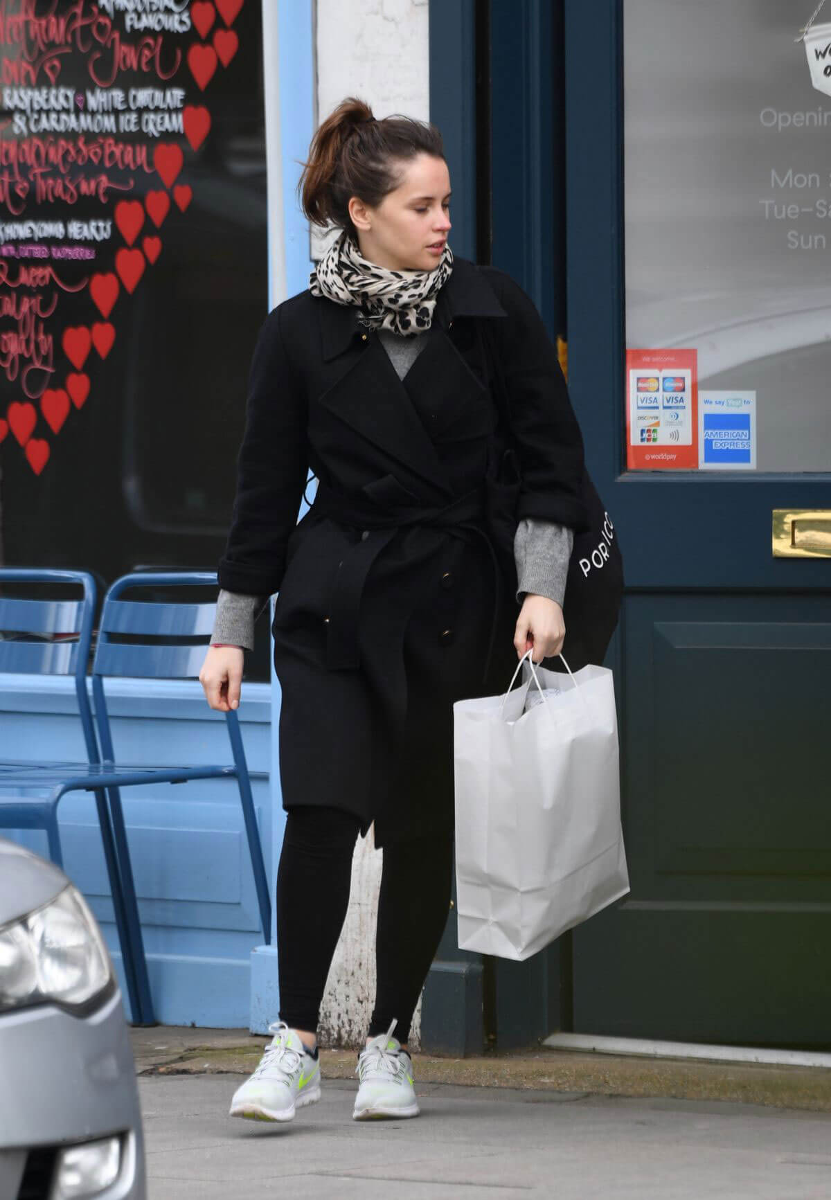 Felicity Jones Stills Out and About in London