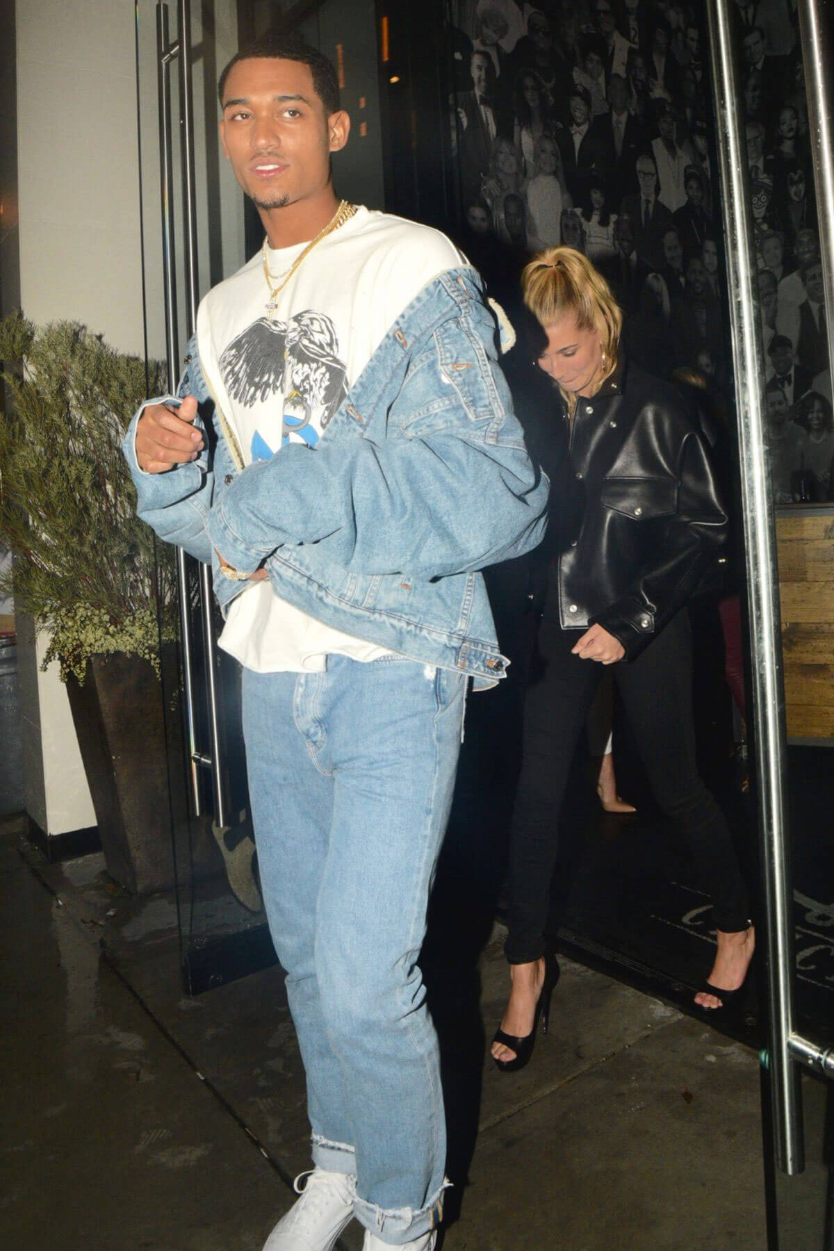 Hailey Baldwin and Jordan Clarkson Leaves Catch LA in West Hollywood